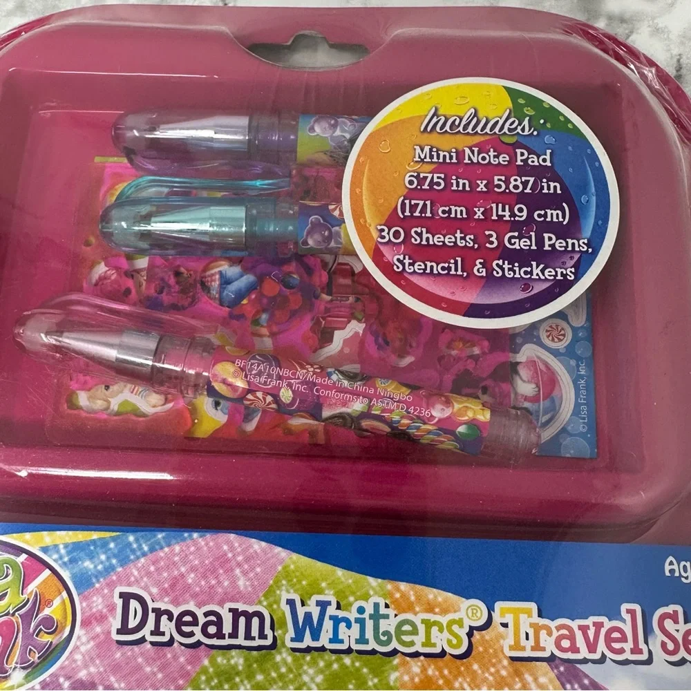 Lisa Frank Travel Writers & Velvet Art Coloring Book Bundle 99s Y2K Bundle